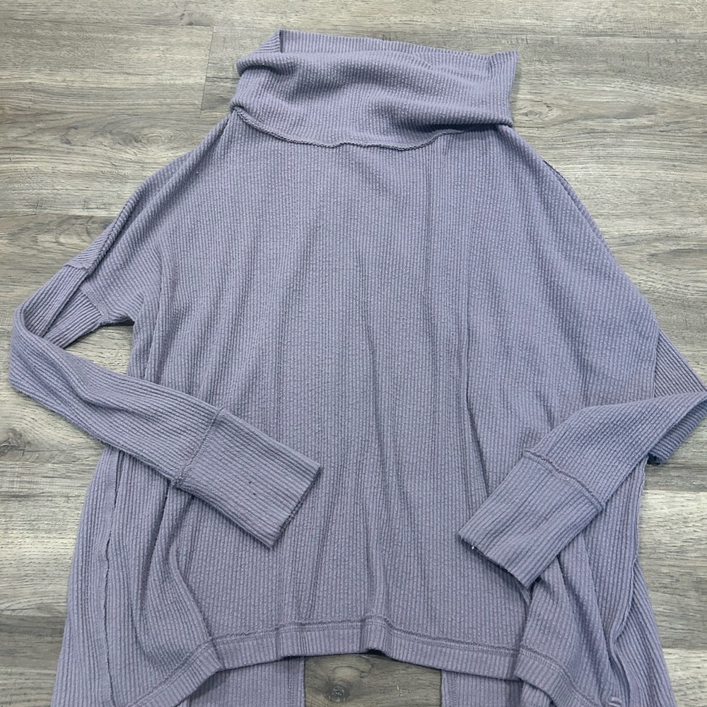 We The Free Lilac Cowl Neck Sweater